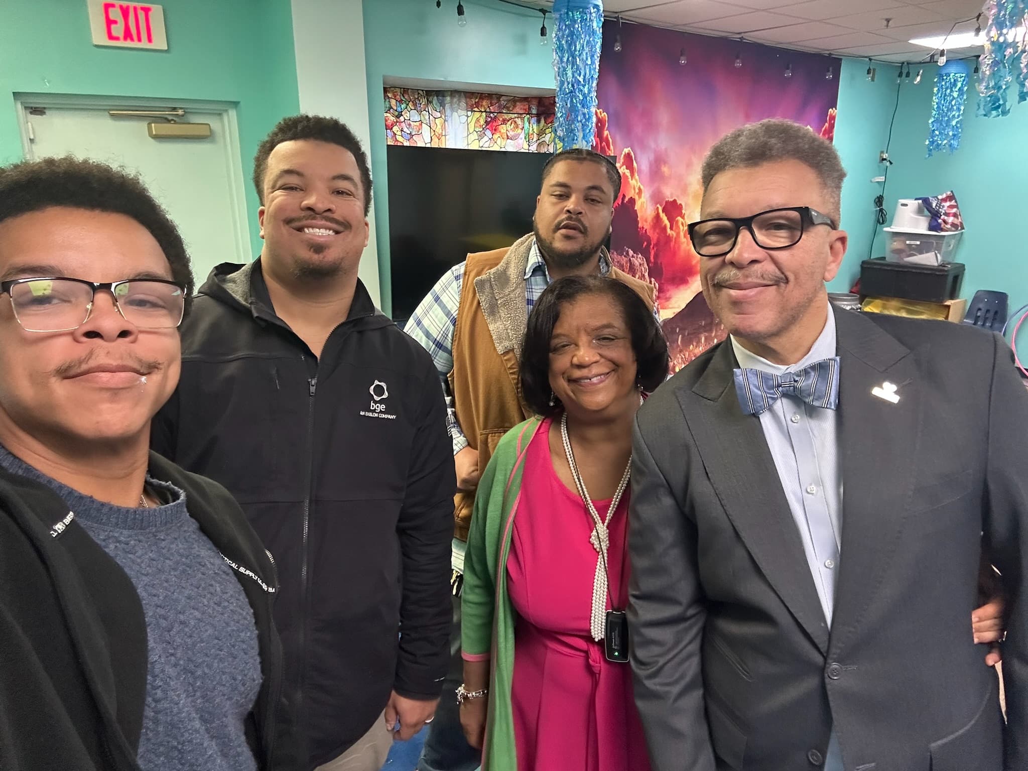 Bobby Henry with his family at church